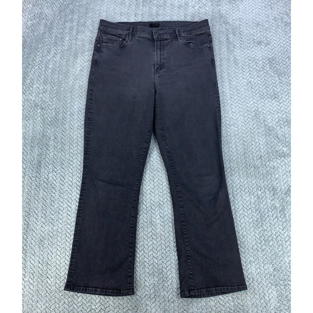 MOTHER Women's Black Cropped Ankle Jeans